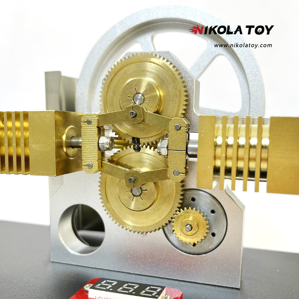 NikolaToy™ Horizontal opposed diamond Stirling engine
