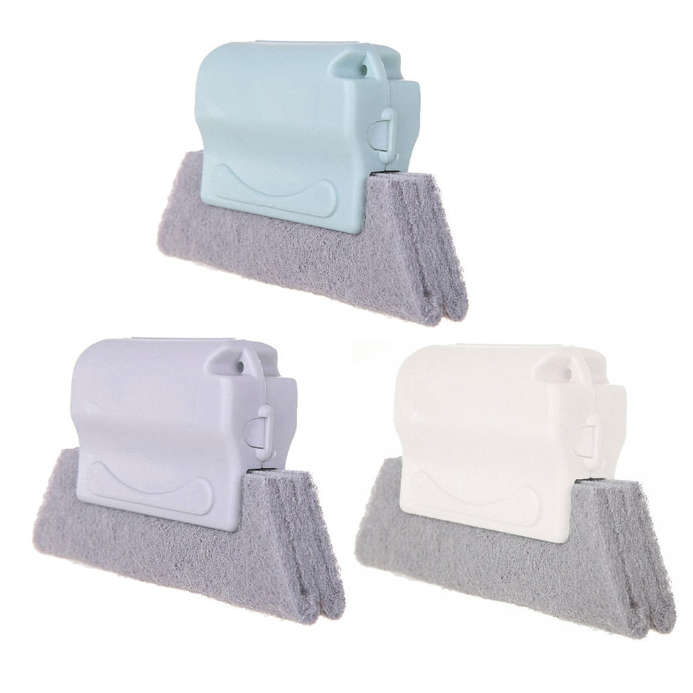 2 in 1 Groove Cleaning Tool Creative Window Groove Cleaning Cloth Window  Cleaning Brush Windows Slot Cleaner Brush Groove Brush