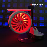 Creative desktop JetFan - equipped with a humidifier and red tail lights - Nikola Toy