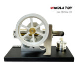 Horizontal opposed diamond Stirling engine - Nikola Toy