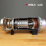 WS-15 Fighter Turbofan Engine Model DIY Assembly Kits 150+ PCS - Nikola Toy