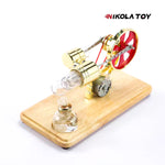 Bamboo based single cylinder Stirling engine - Nikola Toy