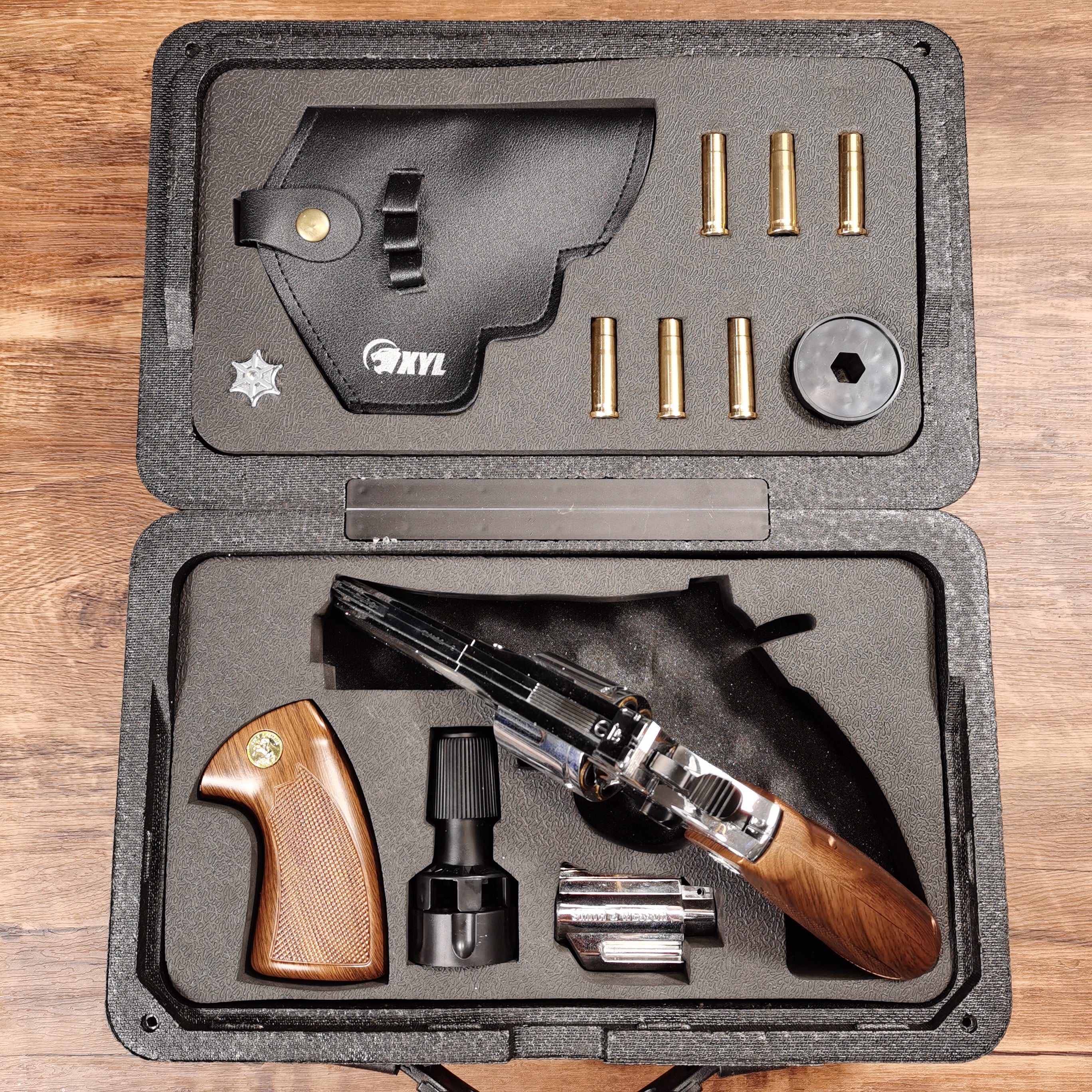 XYL ZP5 Revolver Dart Blaster – 25ft Range, Western Design