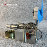 Stirling engine model - power generation+windmill - Nikola Toy