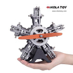 Star shaped 5-cylinder engine model kits (250+Pcs) - Nikola Toy