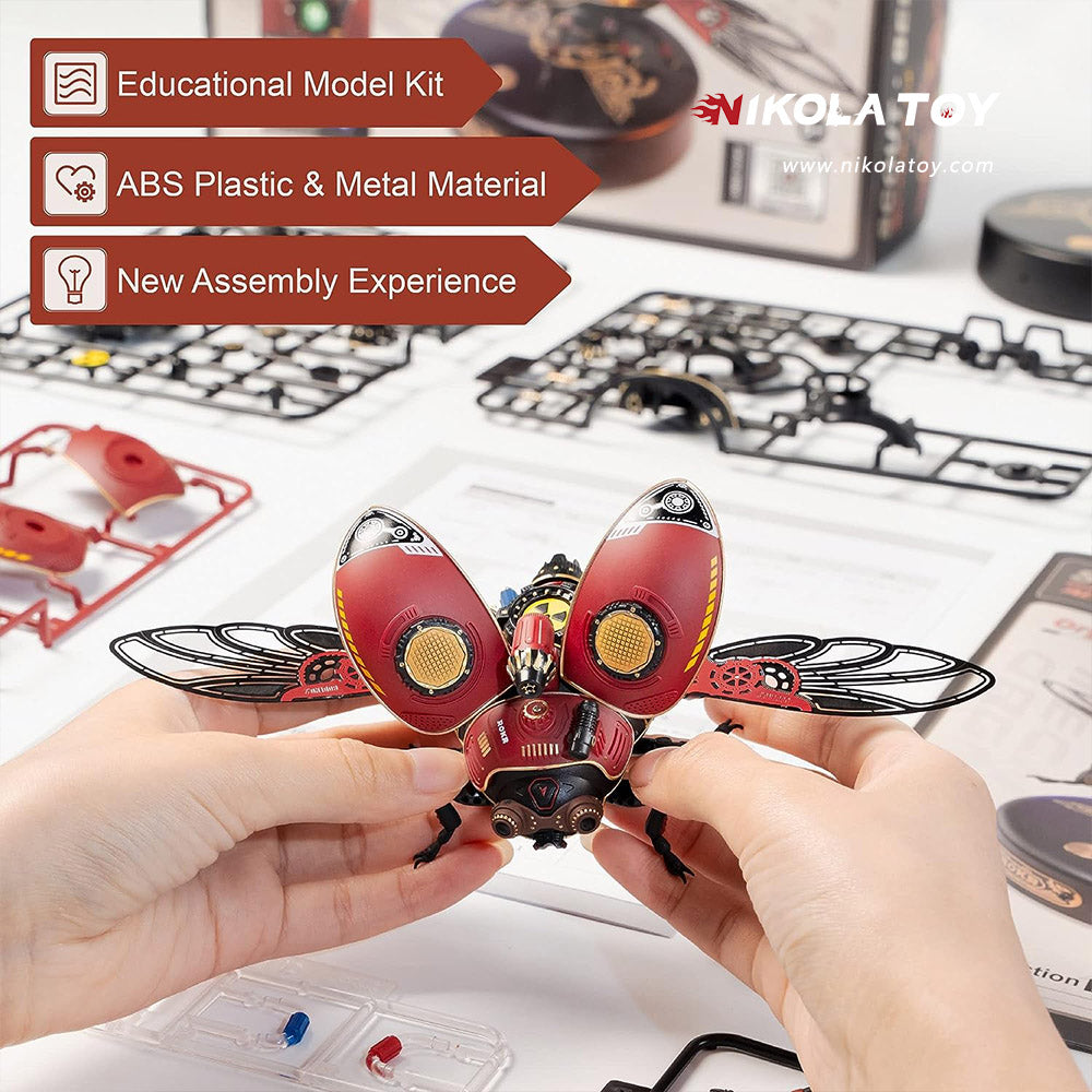 Bug Model Kit NikolaToy™ Mechanical beetle 3D Metal Model Kits – Csnoobs Online Store
