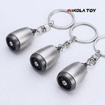 CNC Precision Turbofan Engine Keychain - Nikola Toy