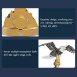 TECHING Kinetic Bald Eagle Sculptures Kits with Flapping Wings - Nikola Toy