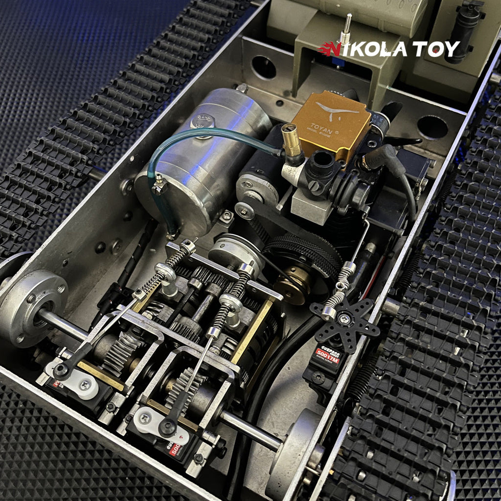 NikolaToy™ 1/14 3.5cc internal combustion engine RC tracked station ve ...