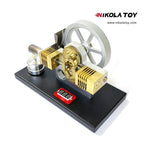 Horizontal opposed diamond Stirling engine - Nikola Toy