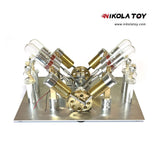 Stirling engine - new V4 engine - Nikola Toy