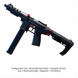 TEC9 Gel Blaster With Lighted Silencer