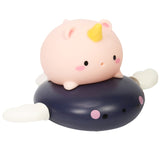 Pull the bath toy pig