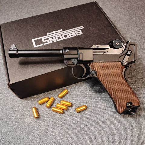 Csnoobs Luger P08 Shell Ejecting Laser Toy Gun