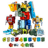 Digital deformation robot early education toy