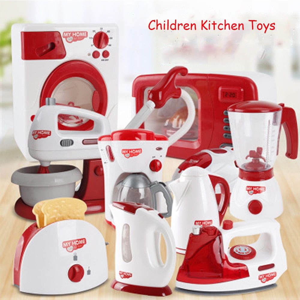 Fonwoon Simulation Kitchen Small Household Appliances Set Multifunctional  Play House Children's Toys,Christmas Gifts for Kids 