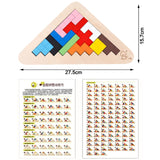 Colorful Wooden Educational Toys Montessori Tetris