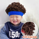 Kids Wig Hats Winter Kinnted Hat