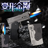 Deformation pistol lighter