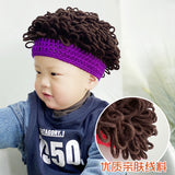 Kids Wig Hats Winter Kinnted Hat